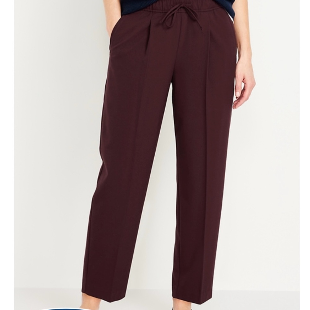Old Navy Women's Straight Leg Pants - Burgundy